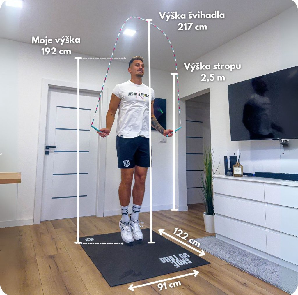 Rozměry podložky a potřebný prostor pro skákání doma